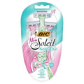 Bic Miss Soleil Sensitive Women's Disposable Razor - 3 Blade Aloe Vera for Smooth, Irritation-Free Shave (3 Count)