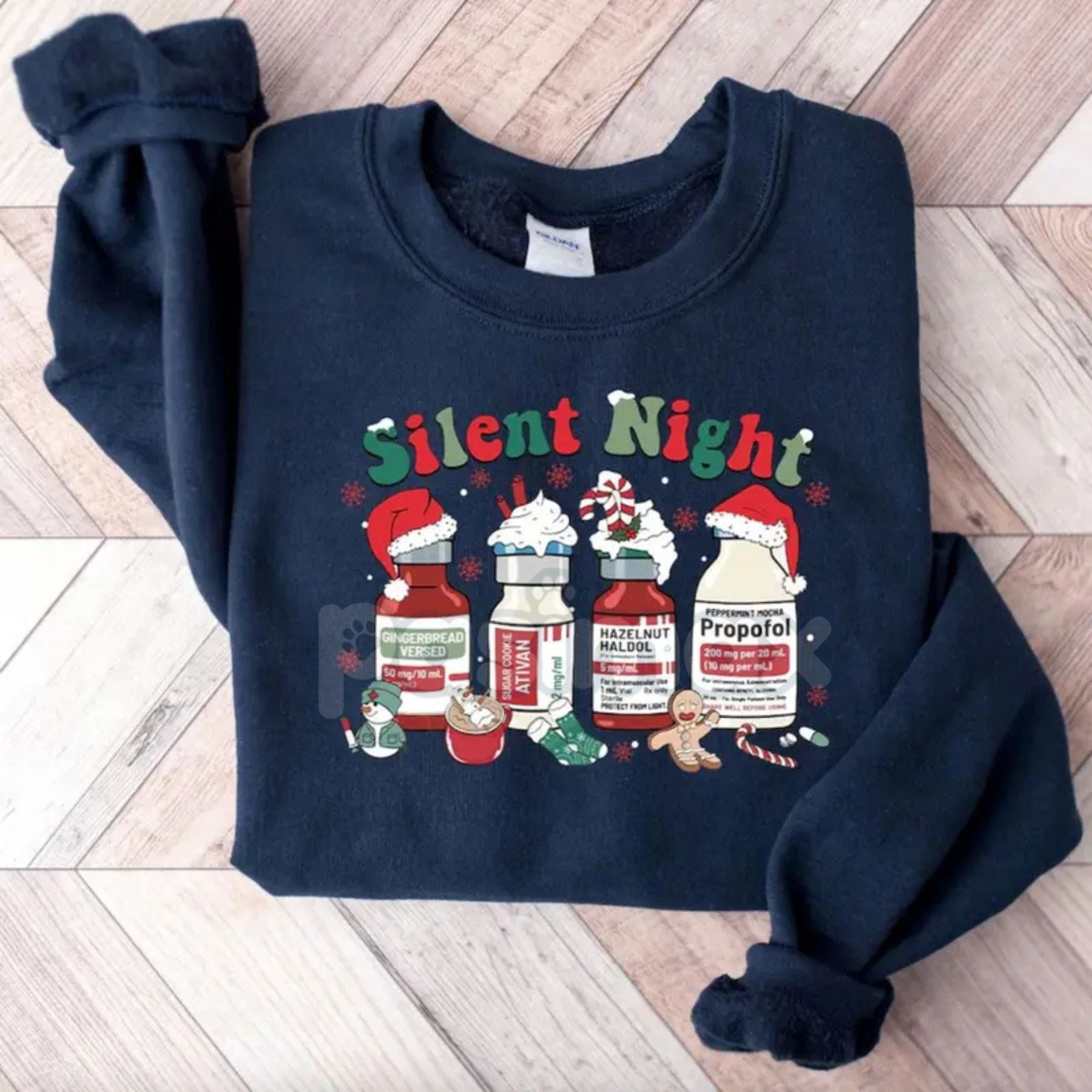 Pasimax Medical Staff Holiday Hustle Sweatshirt — main product shot