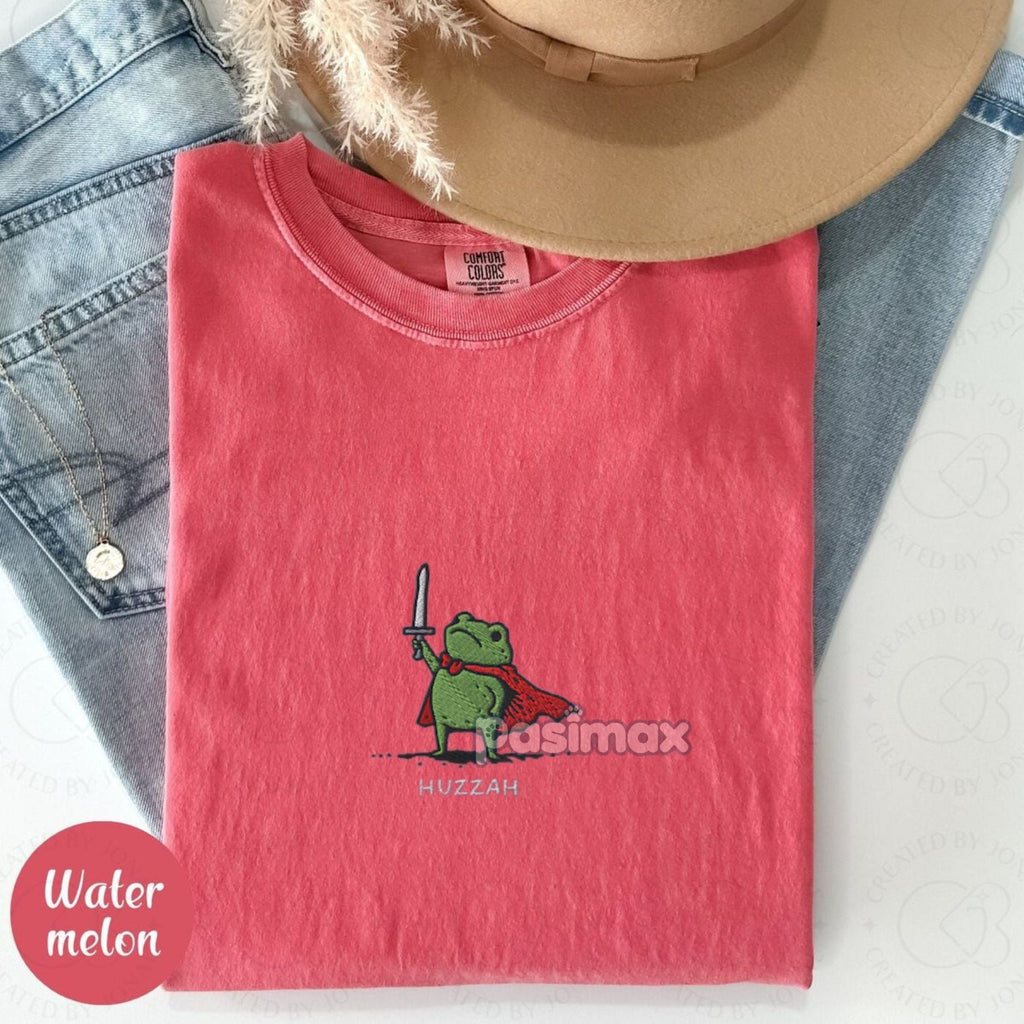 Pasimax Medieval Frog Knight Comfort Colors T-Shirt — main product shot