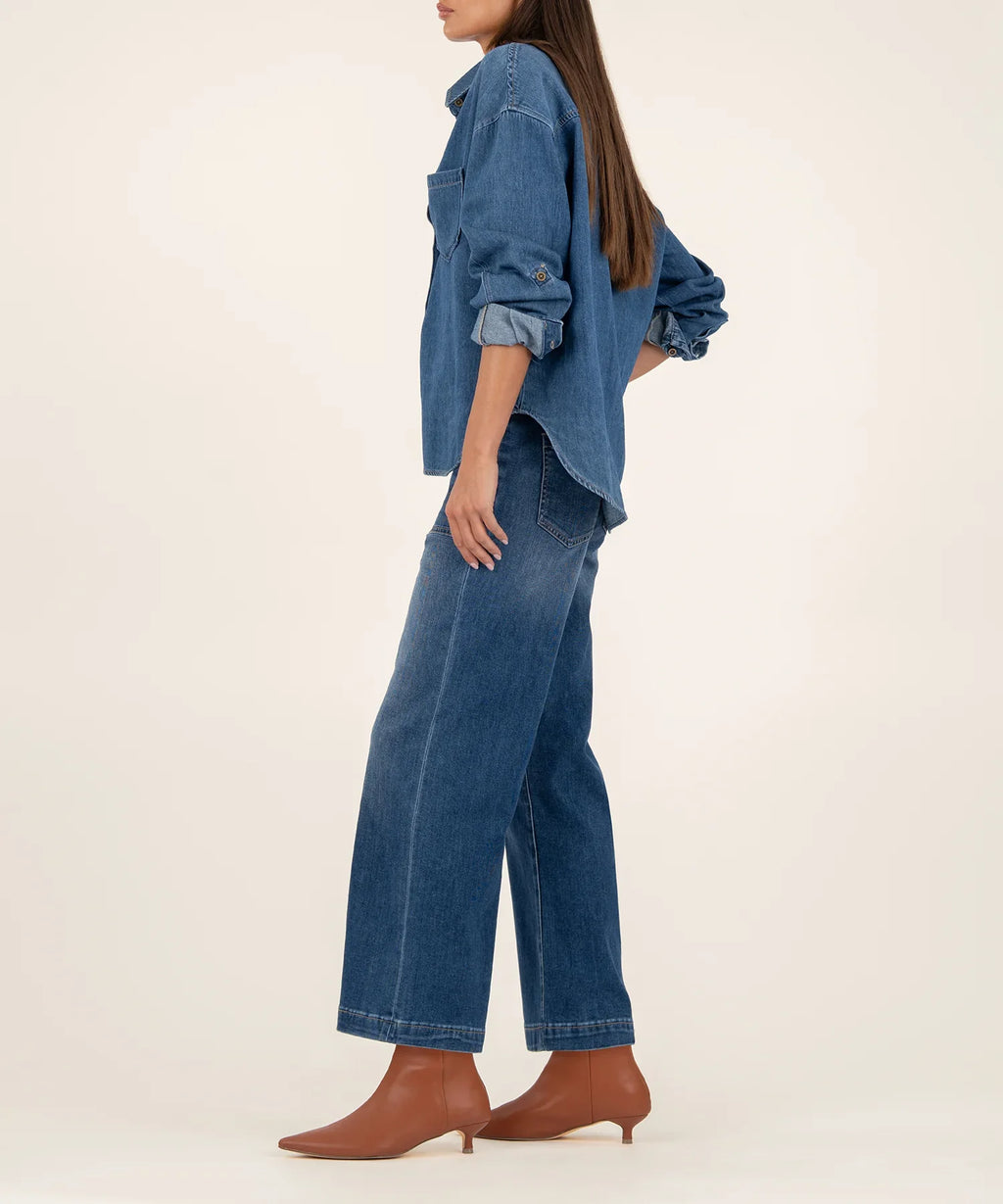 KADOU BOUTIQUE Meg High Rise Wide Leg — lifestyle context