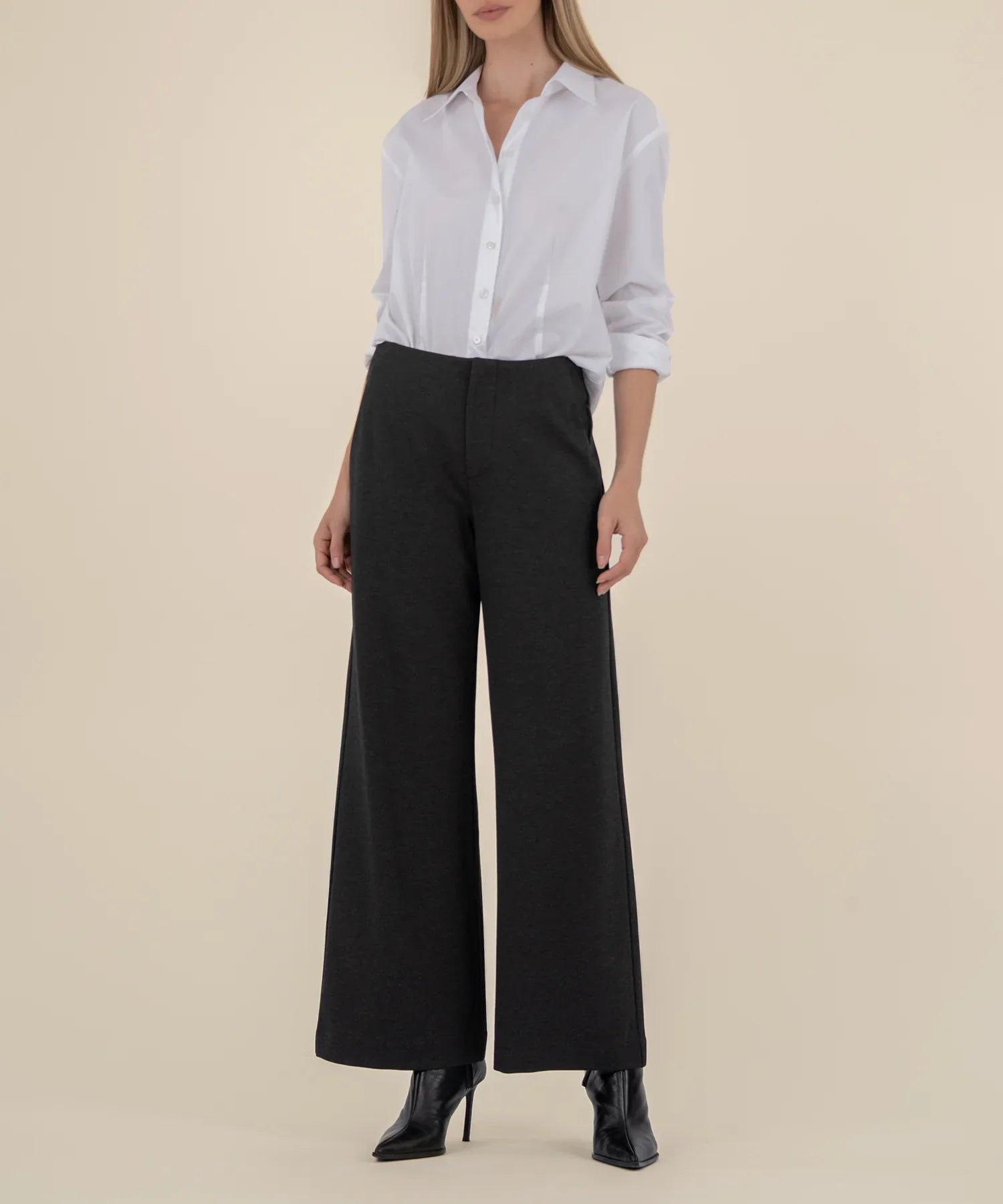 KADOU BOUTIQUE Meg Ponti High Rise Wide Leg Trouser — main product shot