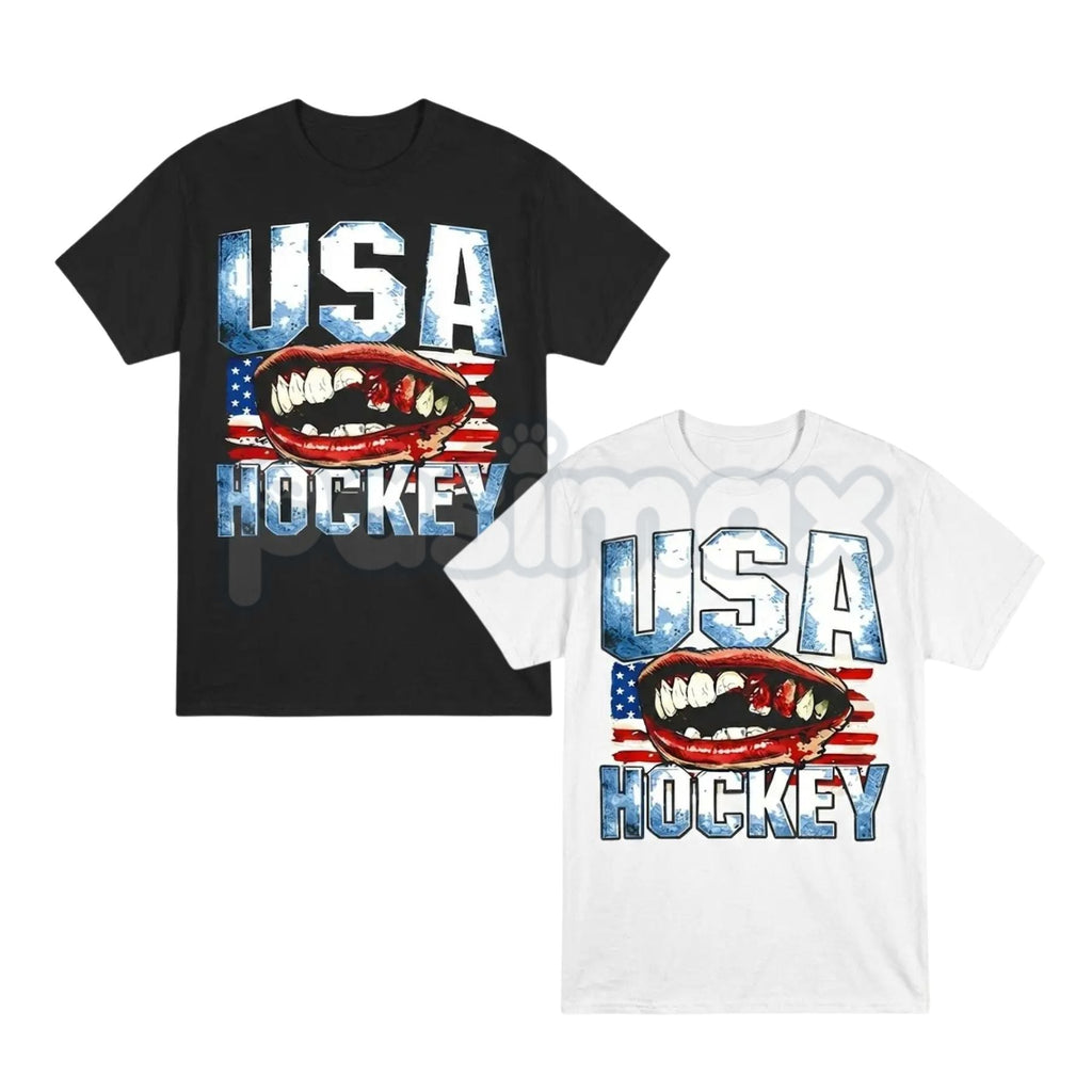 Pasimax Megan Keller USA Hockey Vintage T-Shirt - Women’s Olympic Hockey Winner Graphic Tee, Premium Heavyweight 100% Cotton 