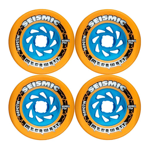 Seismic Megawatt Defcon Wheels 90x58mm 74a - Mango (Set of 4)