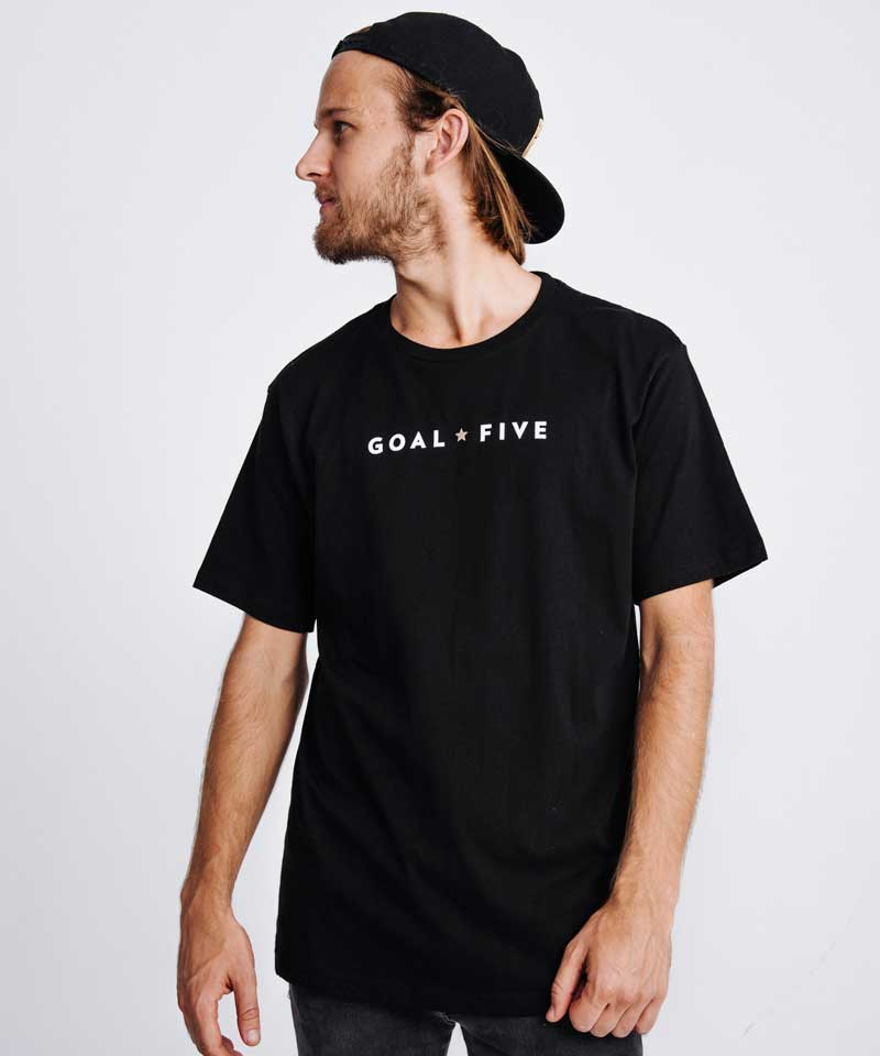 Goal Five Goal Five Men's Black Cotton T-Shirt — main product shot