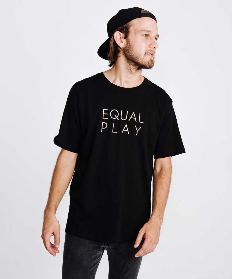 Goal Five Equal Play Men's Athletic T Shirt — lifestyle context