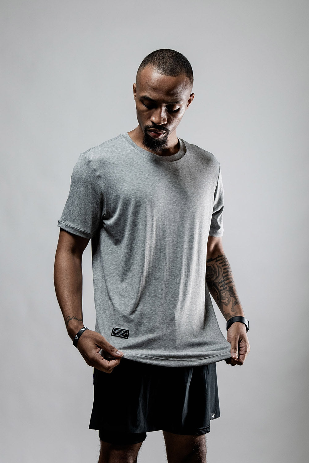 Varlo Men's Everyday Terra Tee (Ashline) — back view