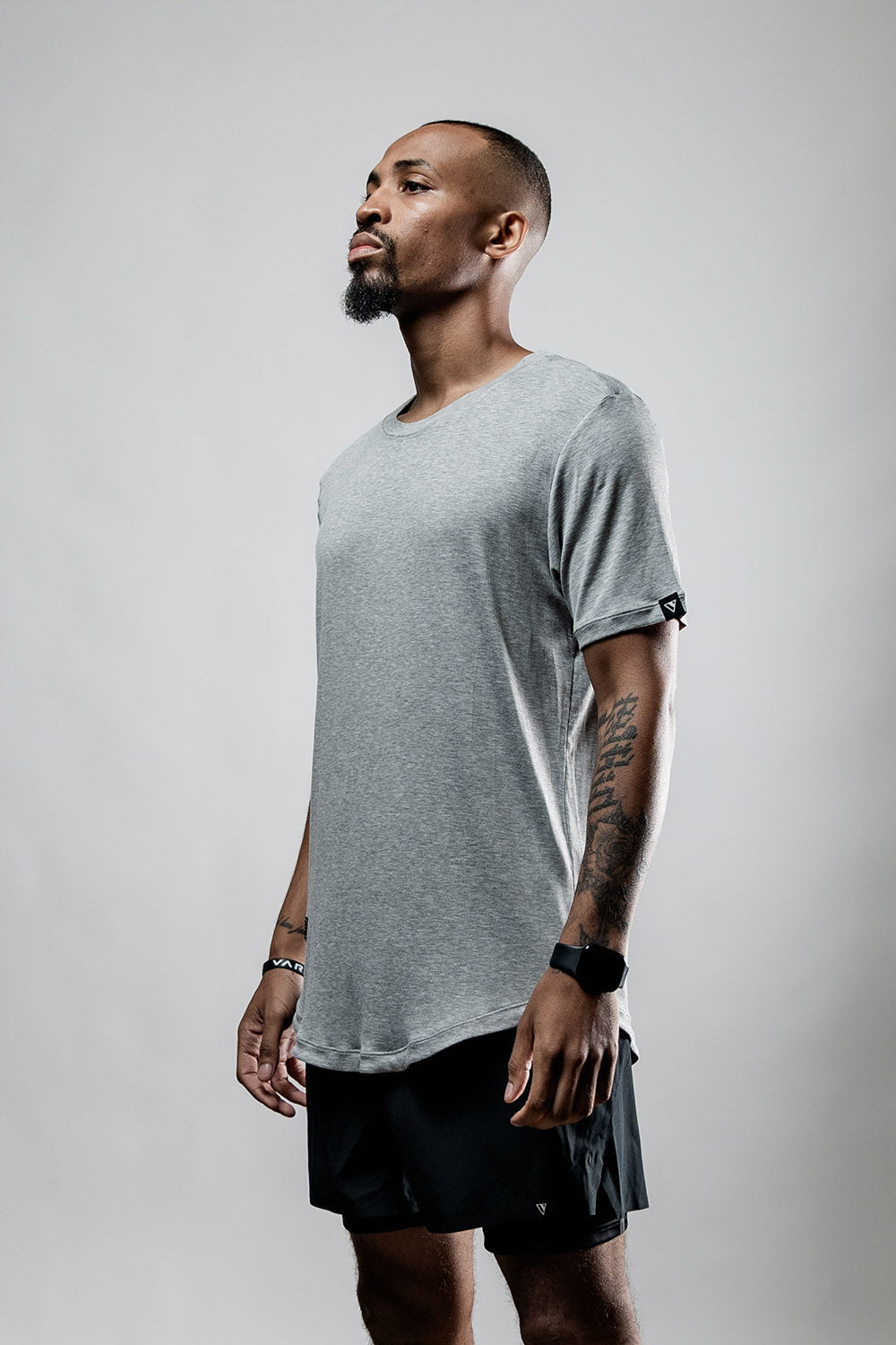 Varlo Men's Everyday Terra Tee (Ashline) — color detail