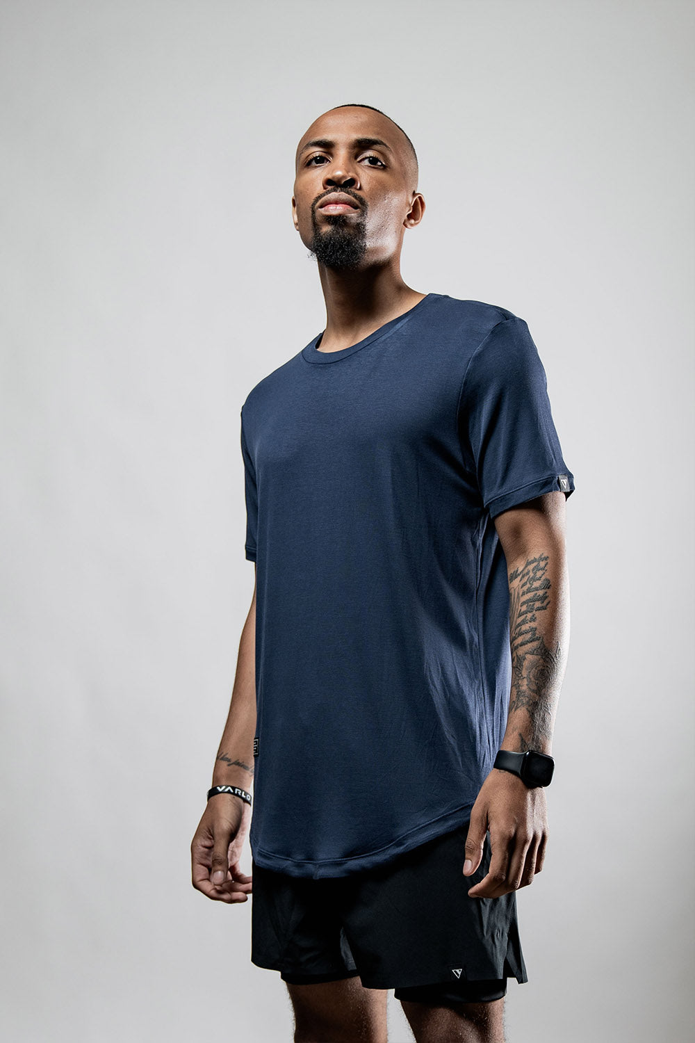 Varlo Men's Everyday Terra Tee (Deepline Blue) — detail shot 8