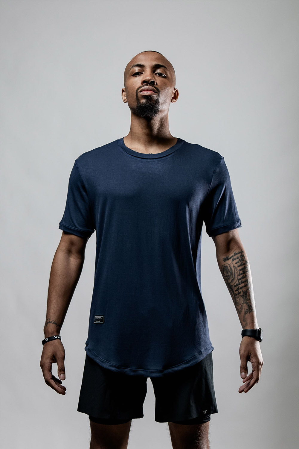 Varlo Men's Everyday Terra Tee (Deepline Blue) — detail shot 10