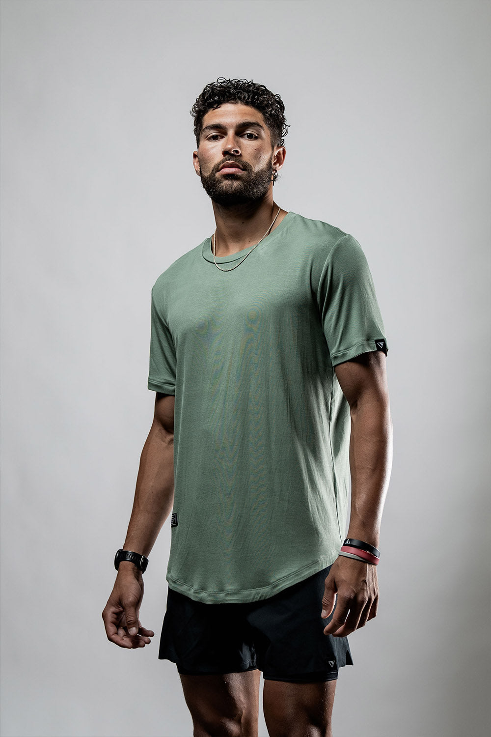 Varlo Men's Everyday Terra Tee (Ironwood) — lifestyle worn / used context