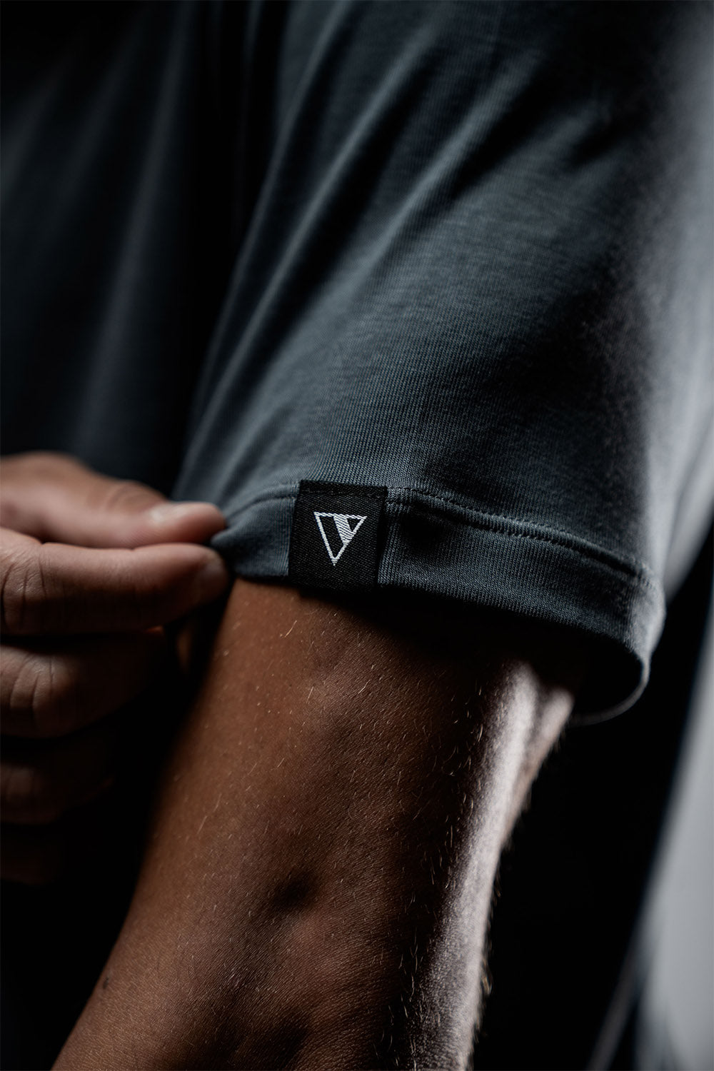 Varlo Men's Everyday Terra Tee (Onyx Drift) — lifestyle context