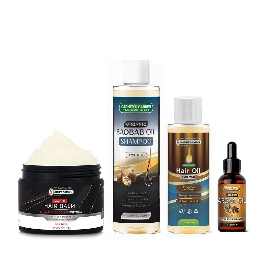 Garner's Garden Men’s Hair Health & Scalp Support System, Men's Care