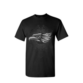Men's 3D Eagle & Tribal Print T-Shirt