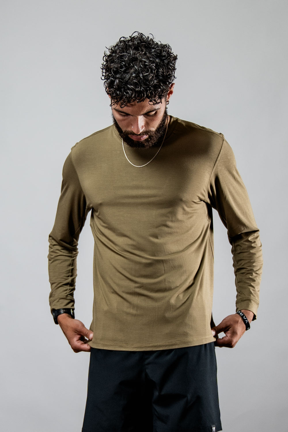 Varlo Men's Terra Recovery Field Shirt (Timber) — size reference