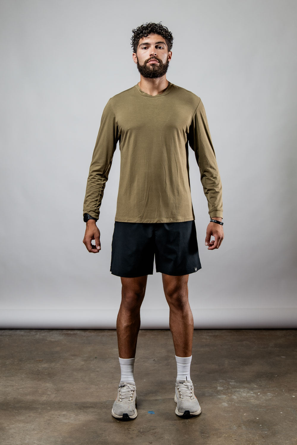 Varlo Men's Terra Recovery Field Shirt (Timber) — product on model
