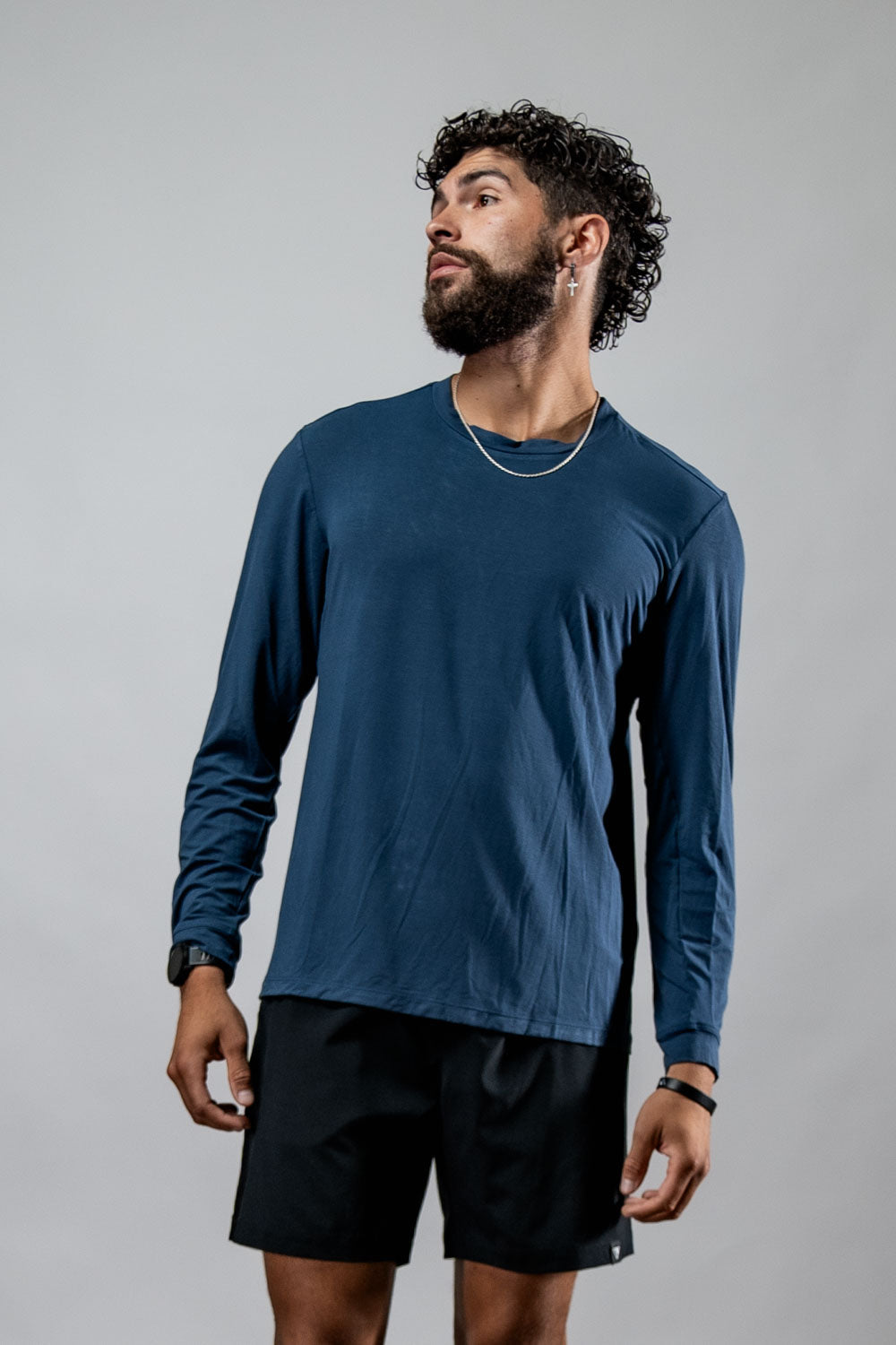 Varlo Men's Terra Recovery Field Shirt (Deepline Blue) — back view