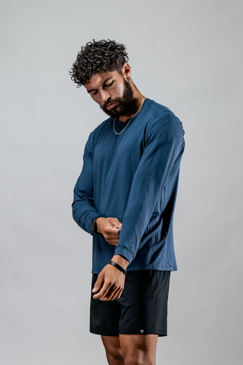 Varlo Men's Terra Recovery Field Shirt (Deepline Blue) — alternative angle