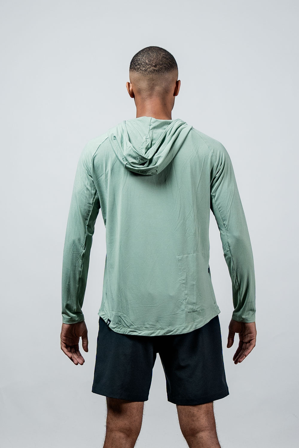 Varlo Men's Terra Recovery Element Hoodie Shirt (Low Light Olive) — alternative angle