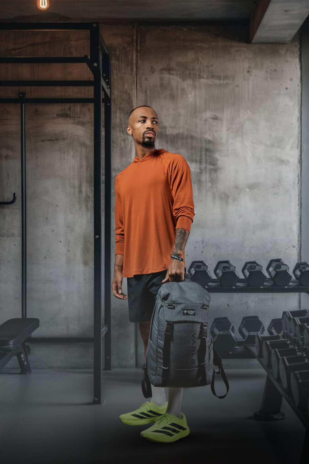 Varlo Men's Terra Recovery Element Hoodie Shirt (Sunfire Clay) — feature highlight