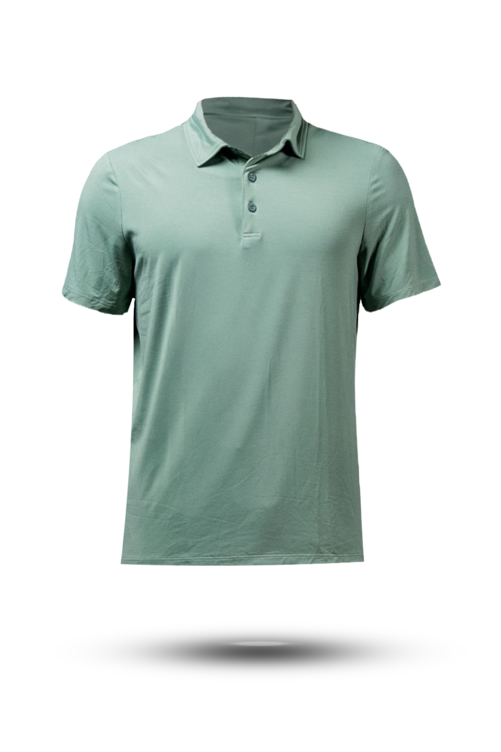 Varlo Men's Terra Recovery Polo (Low Light Olive) — main product shot