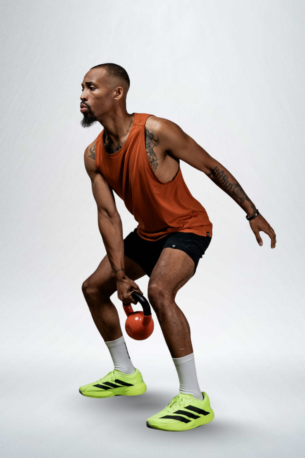 Varlo Varlo Men's Terra Recovery Tank (Sunfire Clay) — fabric or material detail