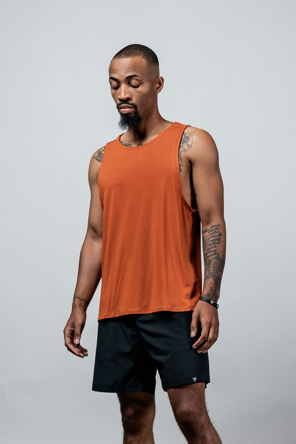 Varlo Varlo Men's Terra Recovery Tank (Sunfire Clay) — back view
