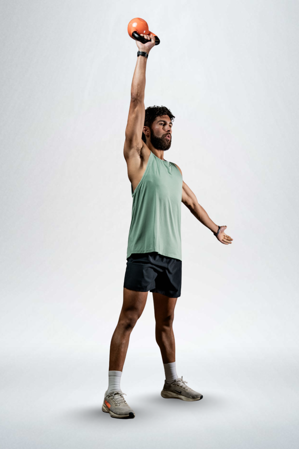 Varlo Varlo Men's Terra Recovery Tank (Low Light Olive) — flat-lay composition