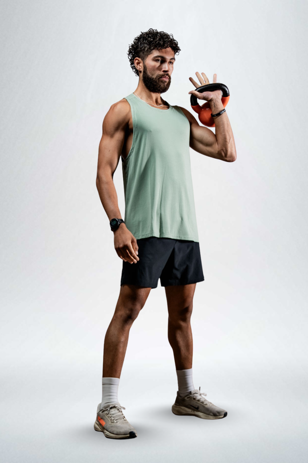 Varlo Varlo Men's Terra Recovery Tank (Low Light Olive) — main product shot
