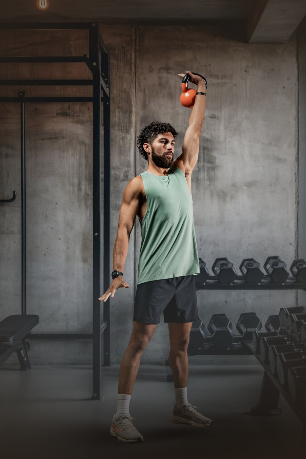 Varlo Varlo Men's Terra Recovery Tank (Low Light Olive) — lifestyle context