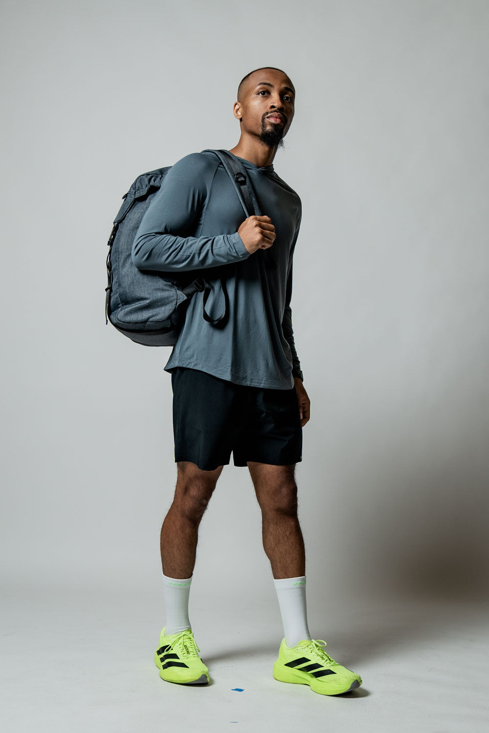 Varlo Men's Terra Recovery Element Hoodie Shirt (Ash Gray) — feature highlight