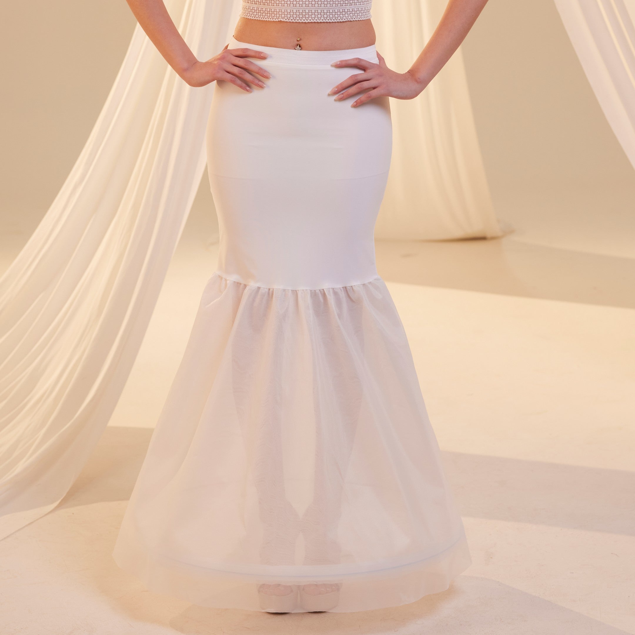 Mermaid Petticoat with Corsage Skirt ,Wedding Dress Underskirt for Enhanced Shape – Bridal Port, view 2