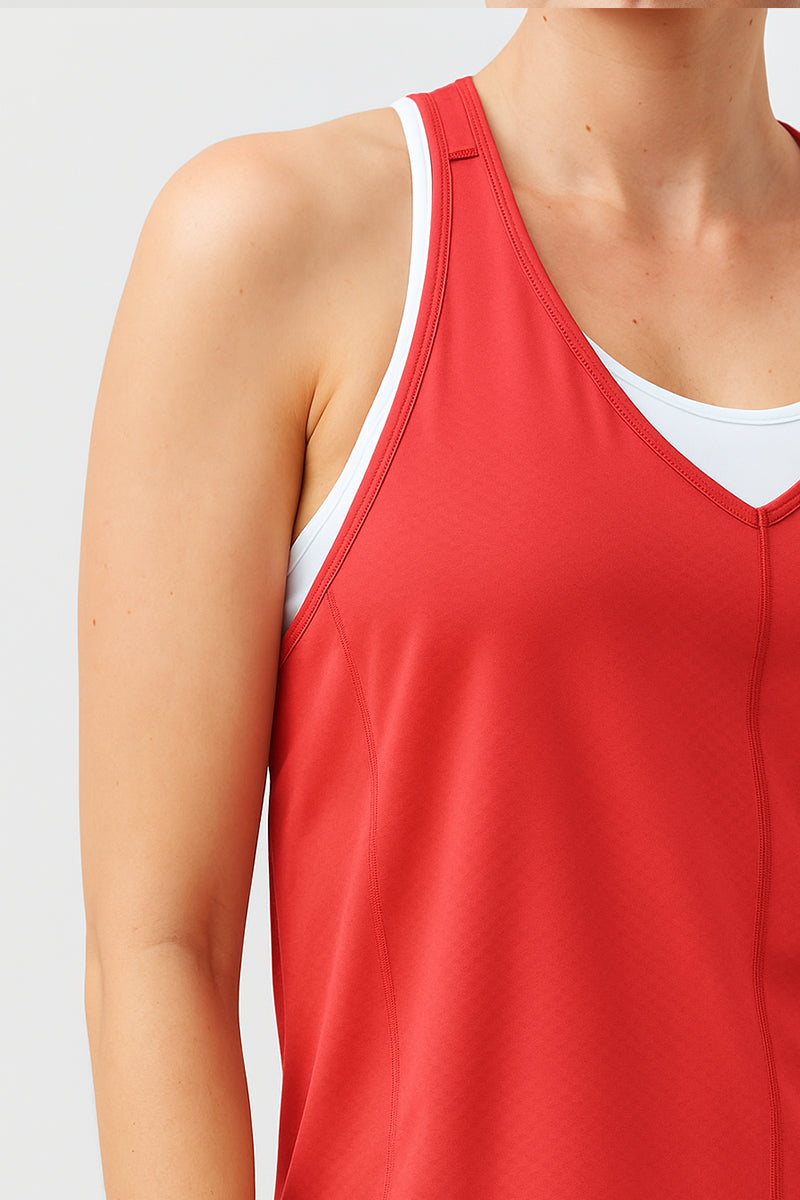 Goal Five Mesh It To Me Tank — comparison shot