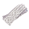 KADOU BOUTIQUE Metallic Swirl Gloves — lifestyle context