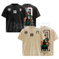 Mexico Global Football 2026 T-Shirt – Retro Saiyan Warrior Anime Soccer Graphic Tee, Vintage Washed Mexico Football Lightweight Cotton Top