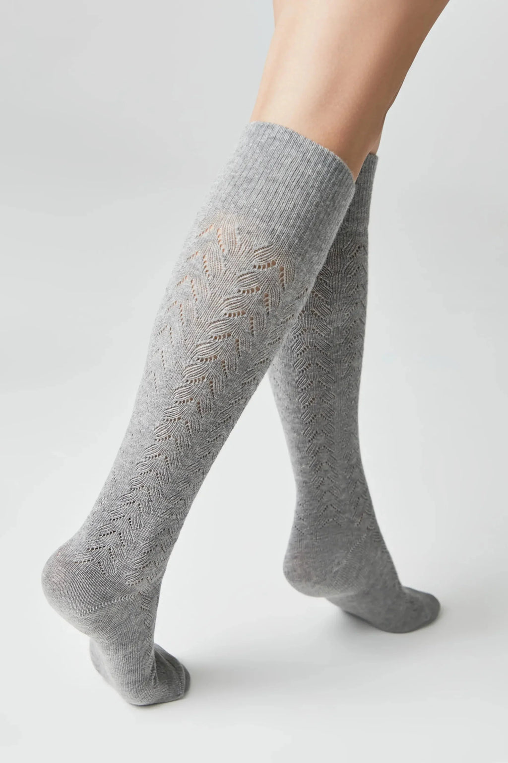 TheRanok.com Cotton Knee Highs Conte Classic 010 - Cotton Blend and Knitted Pattern — fabric or material detail