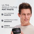 Wella Wellaflex Men Dynamic Texture Mat Paste - Ultra Strong Hold Hair Wax | 75 ml