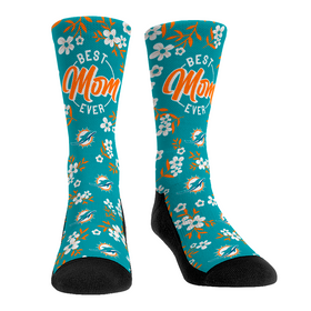 Rock 'Em Socks Miami Dolphins - Best Mom Floral