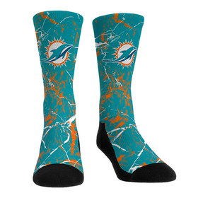 Rock 'Em Socks Miami Dolphins - Cracked Marble