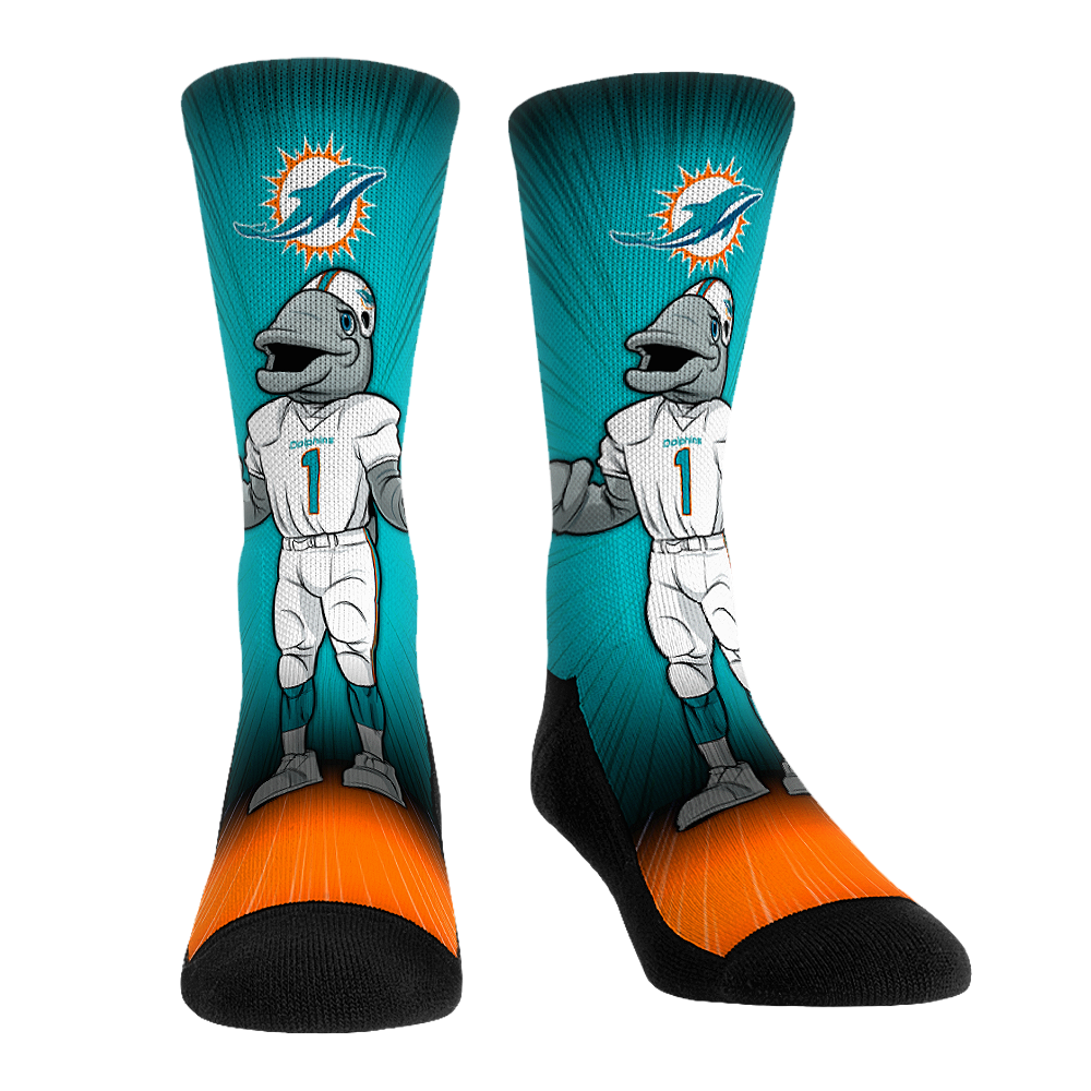 Rock 'Em Socks Rock 'Em Socks Miami Dolphins - Mascot Pump Up! — main product shot