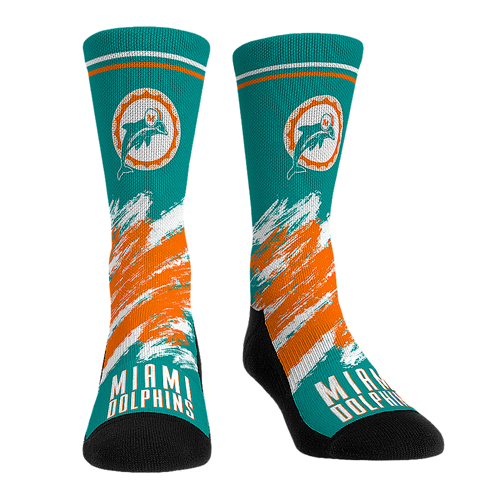 Rock 'Em Socks Rock 'Em Socks Miami Dolphins - Throwback Paint — main product shot
