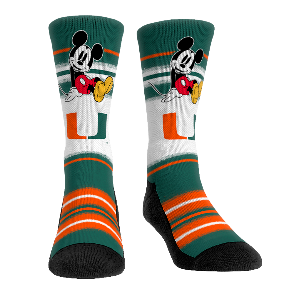 Rock 'Em Socks Rock 'Em Socks Miami Hurricanes - Disney  - Sit Stripe — main product shot