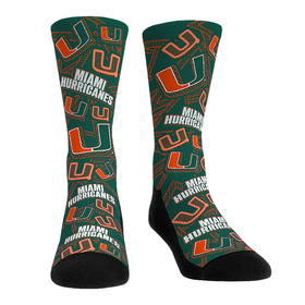 Rock 'Em Socks Miami Hurricanes - Microdot All-Over