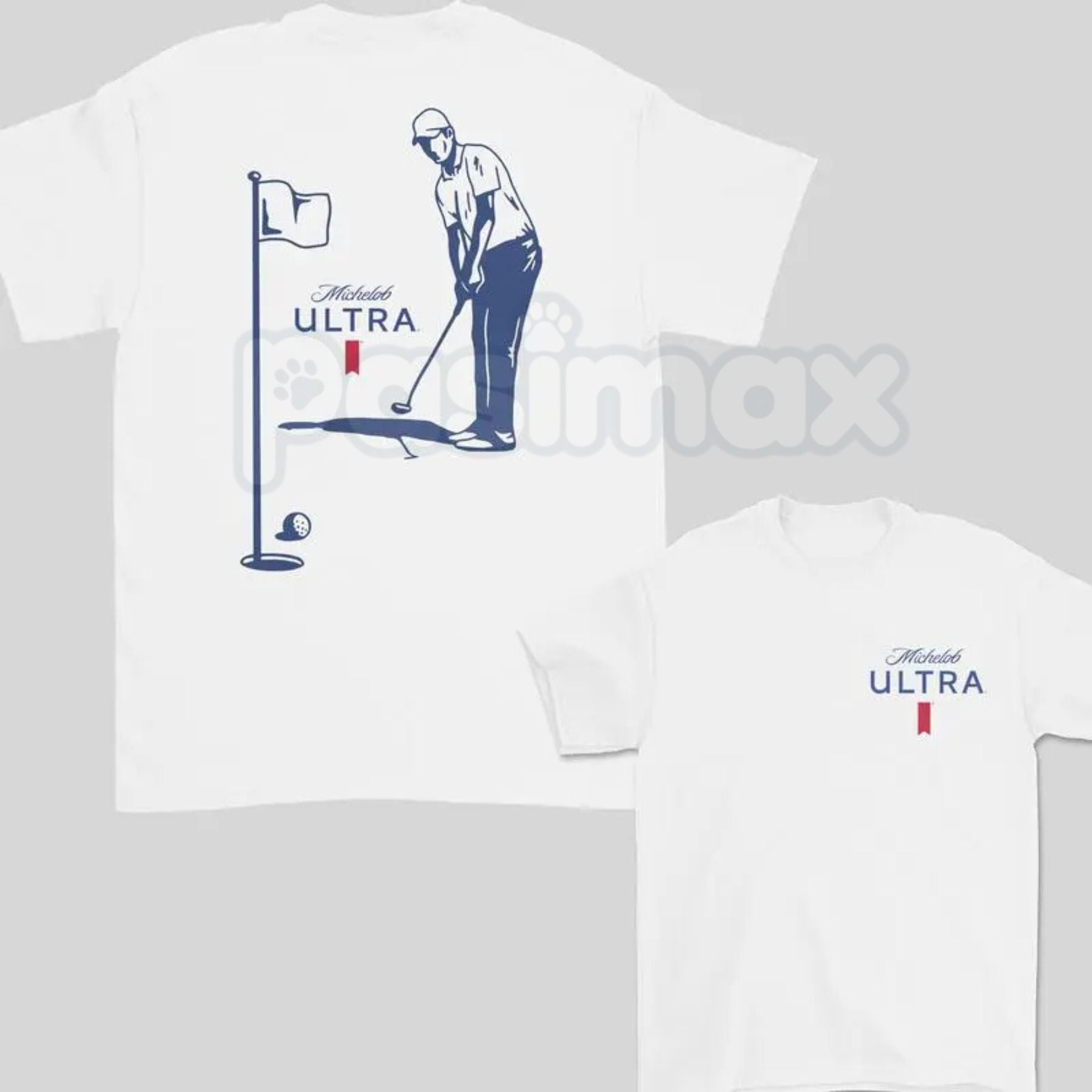 Pasimax Michelob Ultra Golfing 2-Sided T-Shirt — main product shot