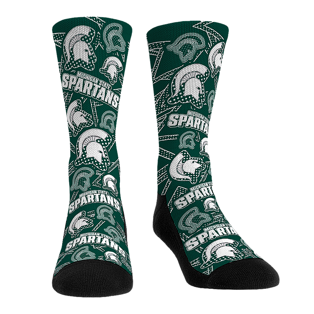 Rock 'Em Socks Rock 'Em Socks Michigan State Spartans - Microdot All-Over — main product shot