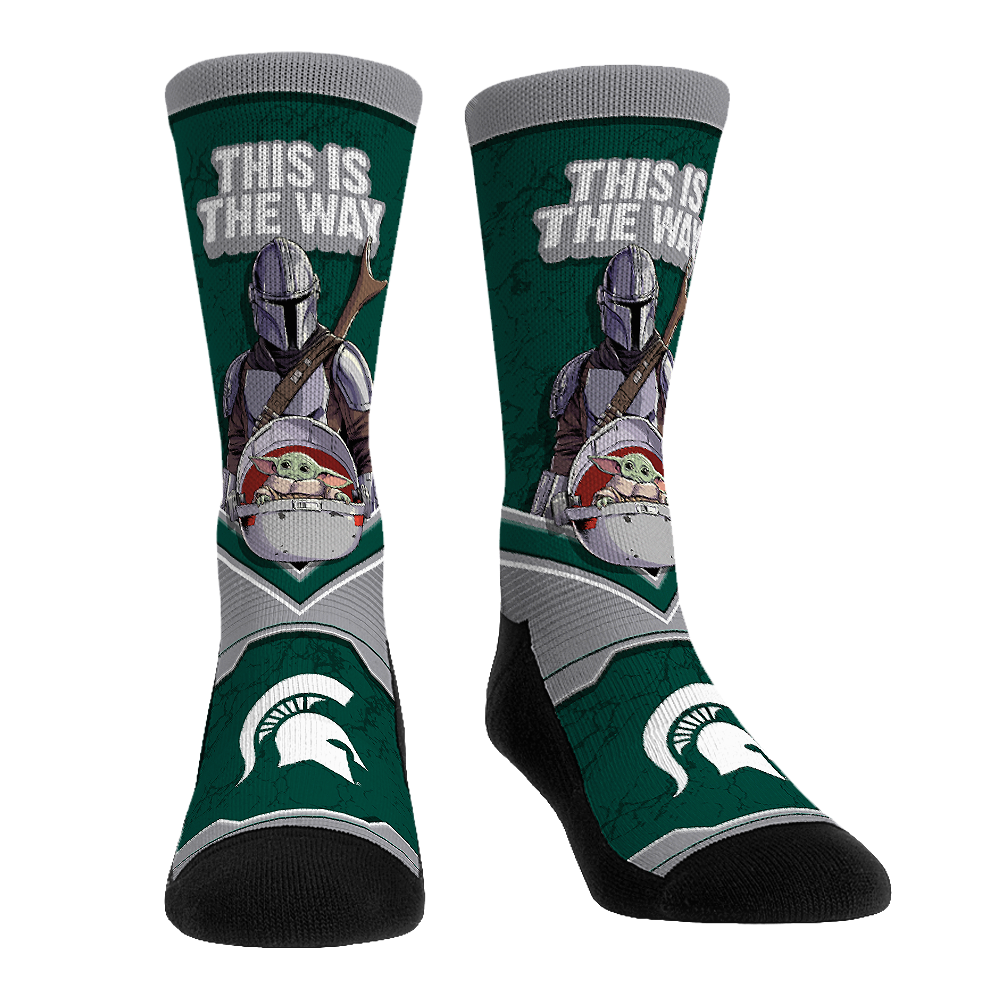 Rock 'Em Socks Michigan State Spartans - Star Wars  - This Is The Way — main product shot