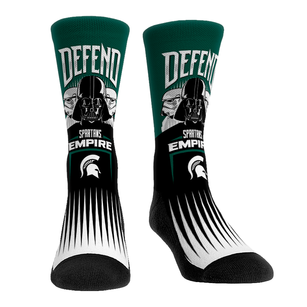 Rock 'Em Socks Michigan State Spartans - Star Wars  - Defend The Empire — main product shot