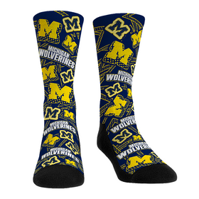 Rock 'Em Socks Michigan Wolverines - Microdot All-Over