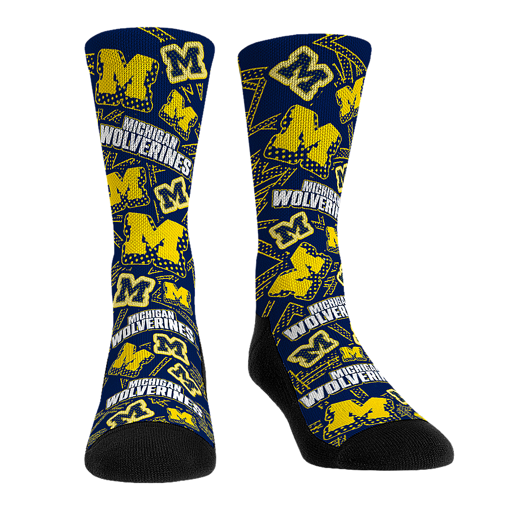 Rock 'Em Socks Rock 'Em Socks Michigan Wolverines - Microdot All-Over — main product shot