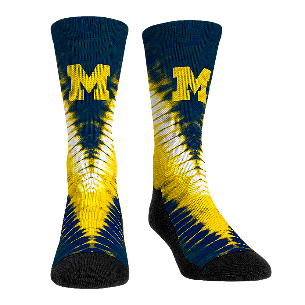Rock 'Em Socks Rock 'Em Socks Michigan Wolverines - V Shape Tie Dye — main product shot