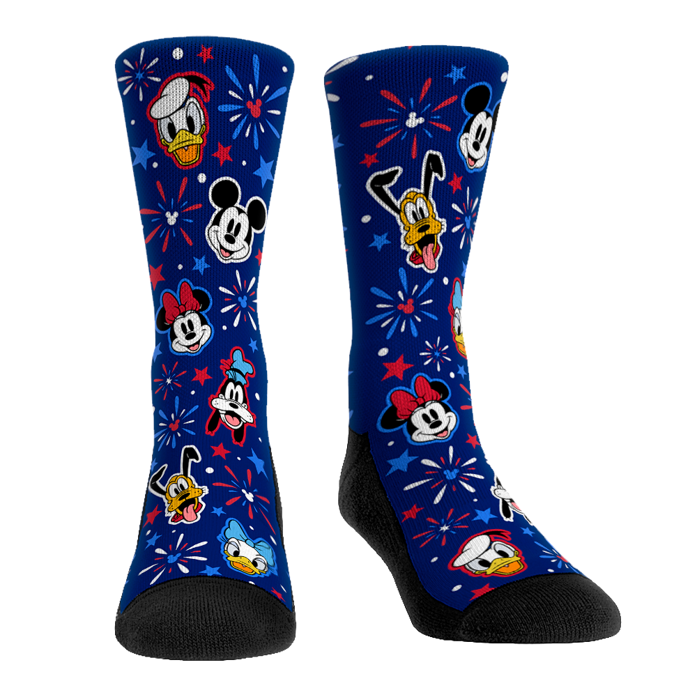 Rock 'Em Socks Rock 'Em Socks Mickey and Friends - Fireworks All-Over — main product shot